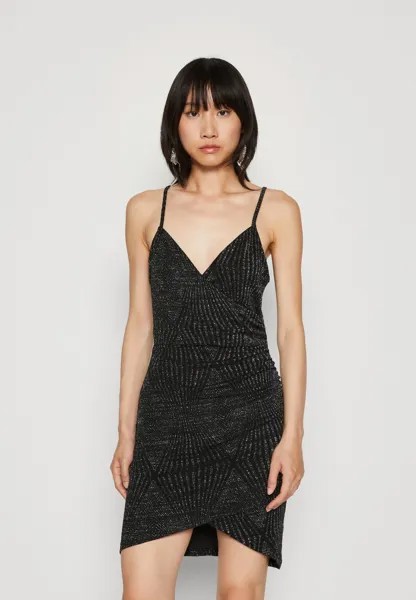 Платье из джерси Onlcarolla Short Glitter Dress ONLY, цвет black/silver