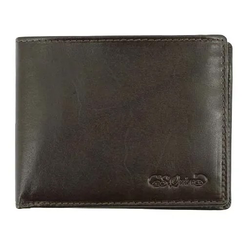 Портмоне S.Quire 5100-BR/BK VT, натуральная кожа коричневый