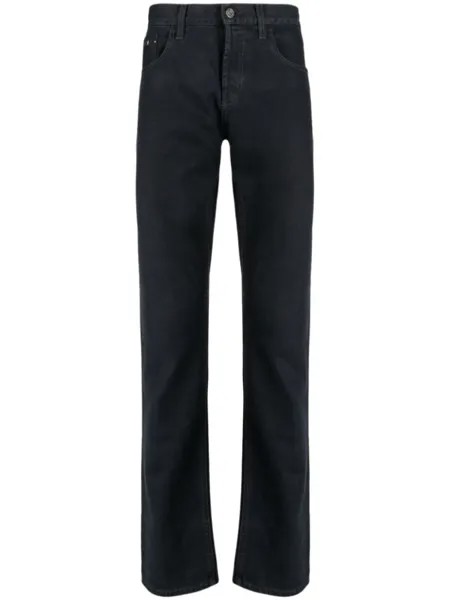 Узкие джинсы с логотипом Gucci, синий