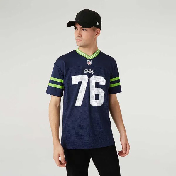 Футболка NFL SEATTLE SEAHAWKS LOGO OVERSIZED T-SHIRT New Era, цвет Dunkelblau
