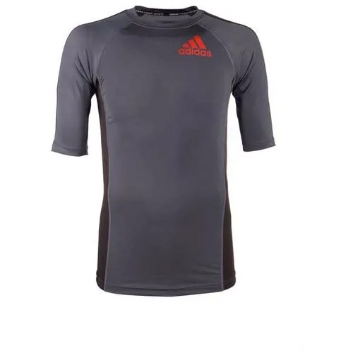 Футболка компрессионная (Рашгард) Grappling Rashguard Short Sleeve черно-красная (размер L)