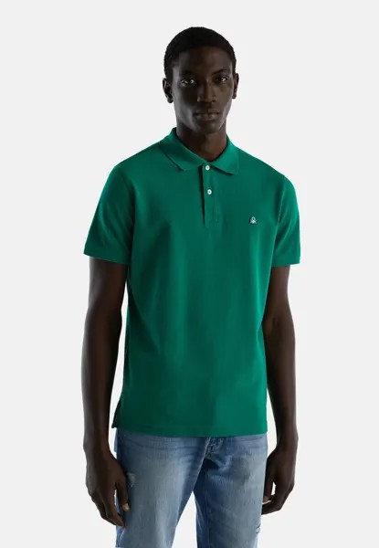 Рубашка-поло SHORT SLEEVE United Colors of Benetton, цвет dark green