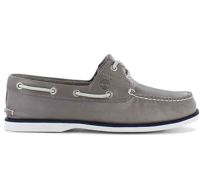 Мужские топсайдеры Timberland Classic 2-Eye Leather Grey 0A418S-085 Кроссовки Спортивная обувь ORIGINAL