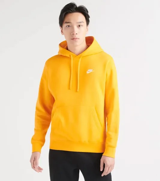 Флисовая толстовка с вышивкой Nike Sportswear Club оранжевого цвета BV2654-886, мужские размеры