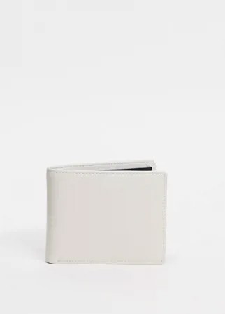 Белый бумажник с контрастной подкладкой черного цвета Smith & Canova