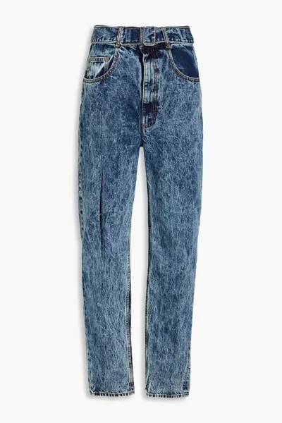 Зауженные джинсы с высокой посадкой Maison Margiela, средний деним