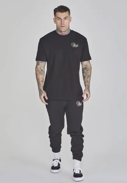 Футболка с принтом Graphic SIKSILK, черная
