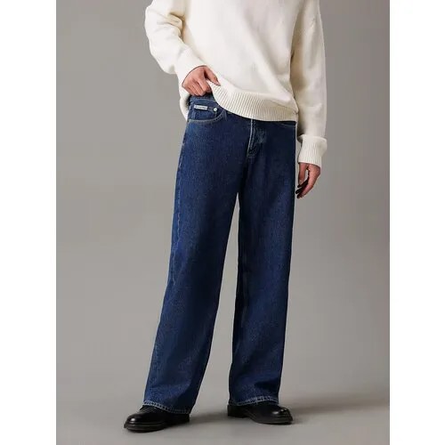 Джинсы широкие Calvin Klein Jeans 90's Loose, размер 32, синий