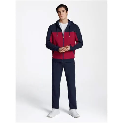 Костюм Red-n-Rock's, олимпийка и брюки, силуэт прямой, карманы, размер 46, красный, бордовый