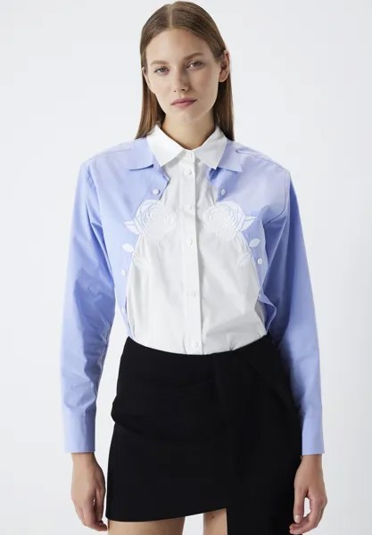 Блузка-рубашка BLOCK EMBROIDERED Ipekyol, цвет white