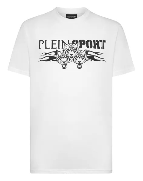 Футболка с круглым вырезом SS Tiger Plein Sport, цвет White / Black