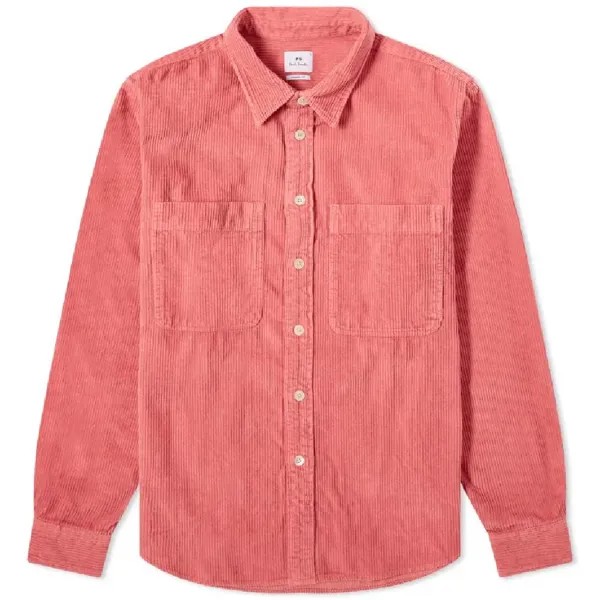 Рубашка Paul Smith Cord, розовый