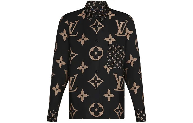Юбка женская Louis Vuitton, черный / коричневый