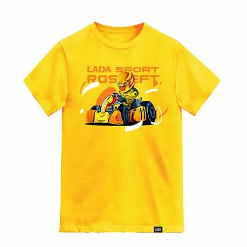 Футболка LADA Sport, размер 104, желтый