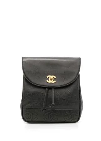 Chanel Pre-Owned рюкзак Triple 1997-го года с логотипом CC