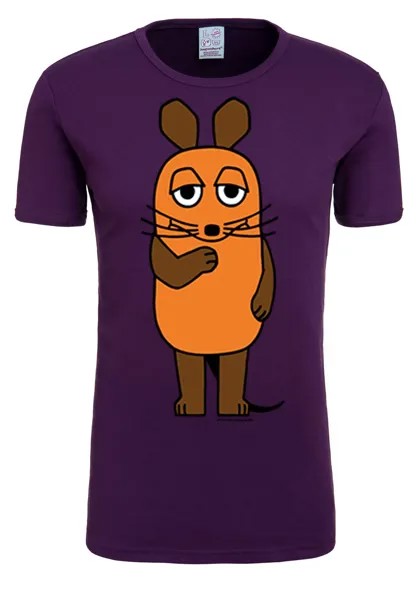 Футболка Logoshirt Die Sendung mit der Maus, фиолетовый