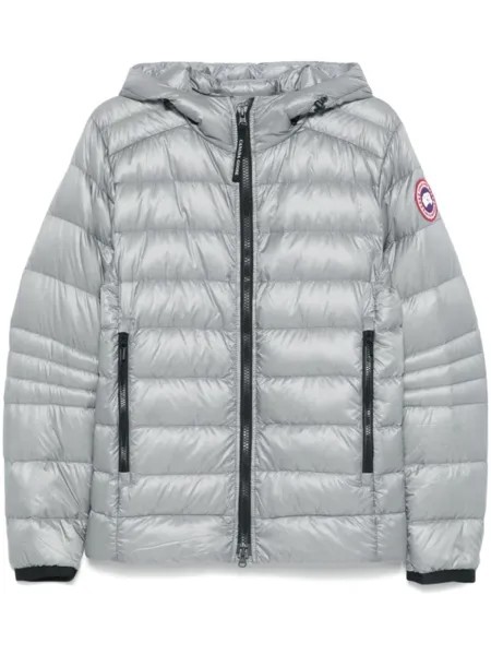 Canada Goose пуховик Crofton с капюшоном, серый