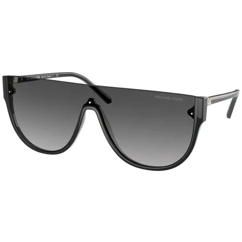 Солнцезащитные очки MICHAEL KORS, монолинза, оправа: пластик, градиентные, для женщин, черный