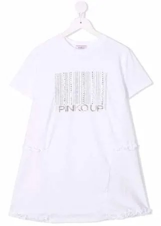 Pinko Kids платье-футболка с логотипом