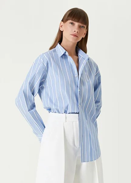 Полосатая рубашка Jacquemus, белый