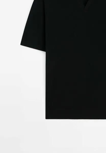 Рубашка поло Massimo Dutti, черный