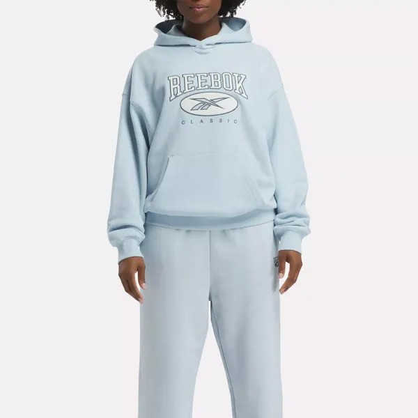 Classics Archive Essentials Толстовка с большим логотипом из френч-терри Reebok, синий