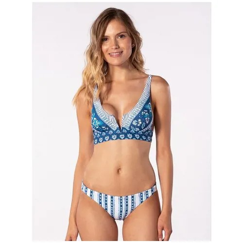 Купальник верх Rip Curl NAVY BEACH PLUNGE TOP, цвет 49 NAVY, размер XS