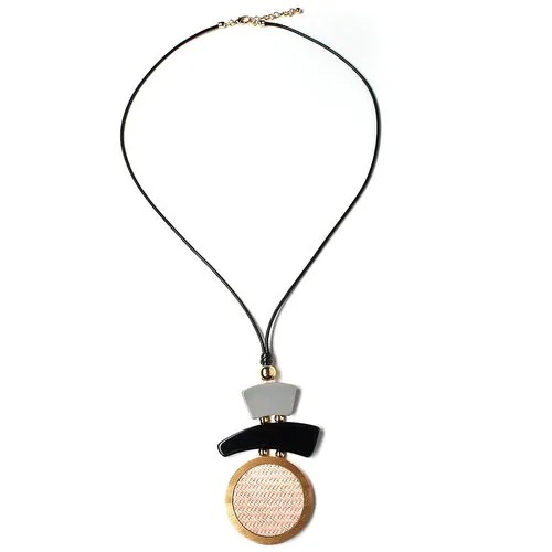 Колье Moon Paris, Loriane, подв.,фигуры,каучук,лоза, ML-1903-036 розовый