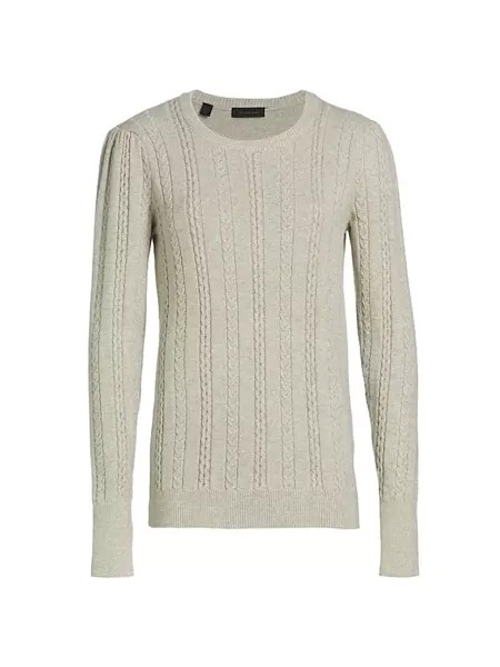 КОЛЛЕКЦИЯ Свитер косой вязки Sparkle Saks Fifth Avenue, цвет oyster