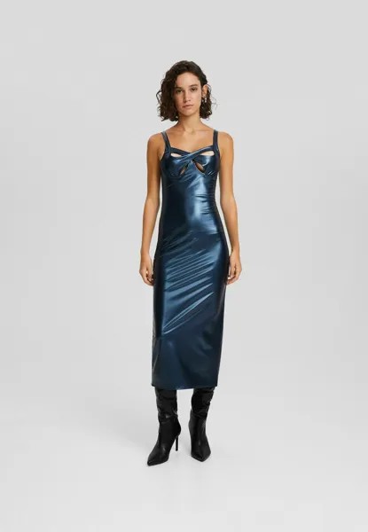 Коктейльное платье Bershka, Королевский синий