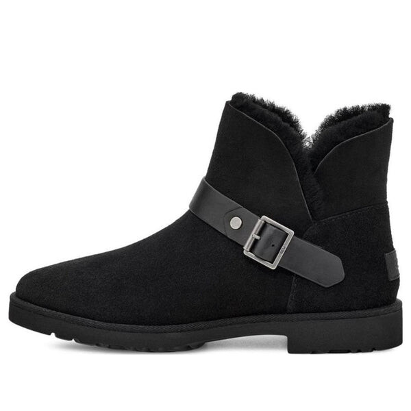 Зимние ботинки romely short с пряжкой Ugg, черный