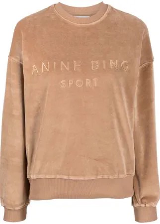 ANINE BING толстовка Evan с вышитым логотипом