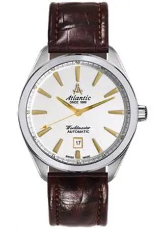 Швейцарские наручные  мужские часы Atlantic 53750.41.21G. Коллекция Worldmaster