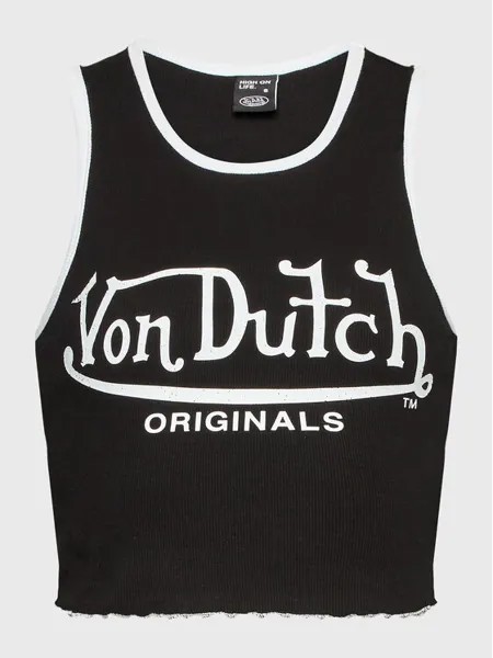 Топ приталенного кроя Von Dutch, черный