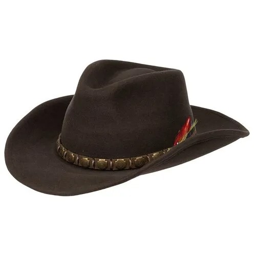 Шляпа STETSON, размер 57, коричневый