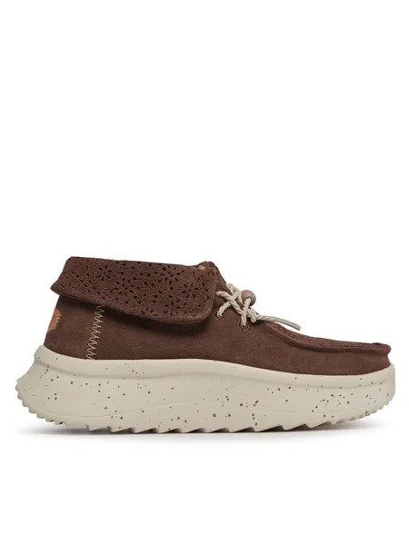 Полуботинки Wendy Peak Fold Boot Suede Hey Dude, коричневый