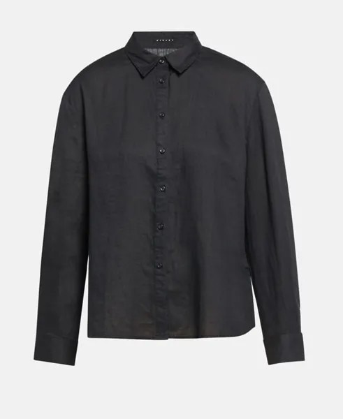 Льняная блузка Sisley, черный