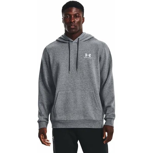 Худи спортивное Under Armour Essential Fleece Hoodie, размер SM, , светло-серый