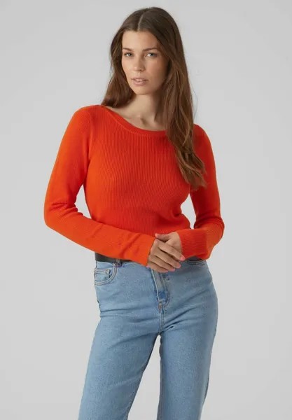 Свитшот Vero Moda, цвет tangerine tango