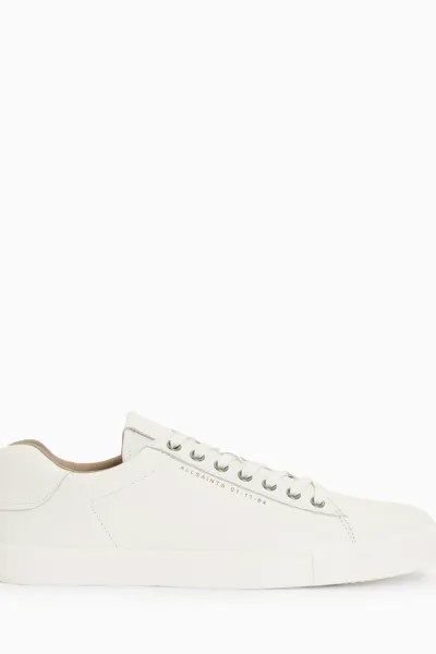 AllSaints Brody белые кожаные спортивные туфли с вырезом ниже щиколотки All Saints, белый