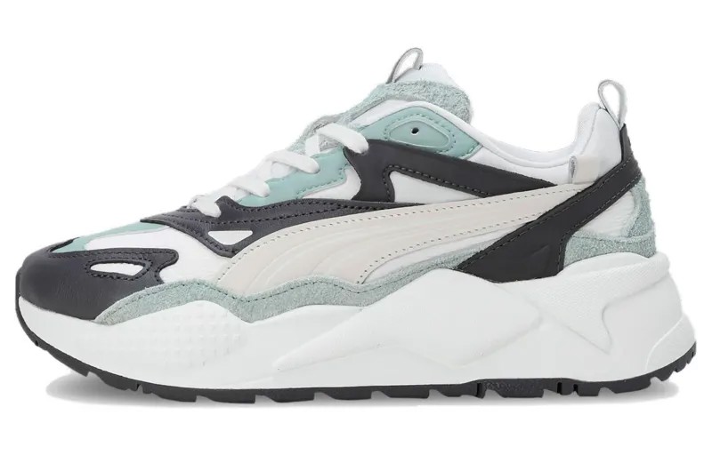 Кроссовки Puma RS-X Lifestyle Shoes Women's Low-top White/Green, зеленый