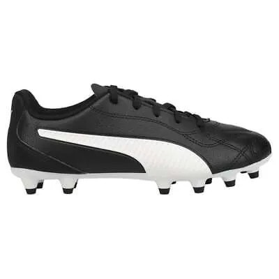 Футбольные бутсы Puma Monarch II Firm GroundAg Молодежные мальчики Черные кроссовки Athletic S