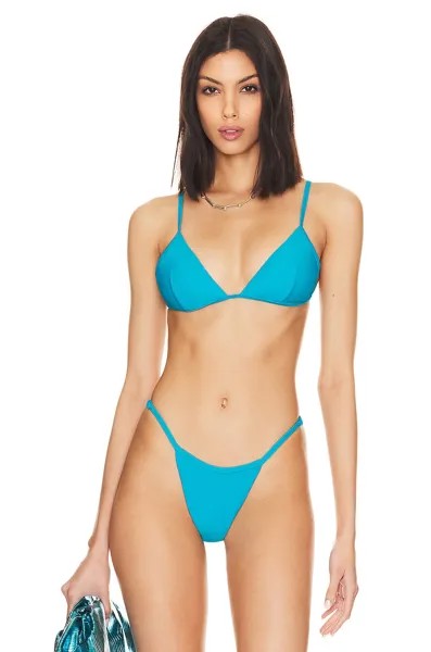 Купальник Good American Perfect Fit Swim Top, цвет Atomic Blue001