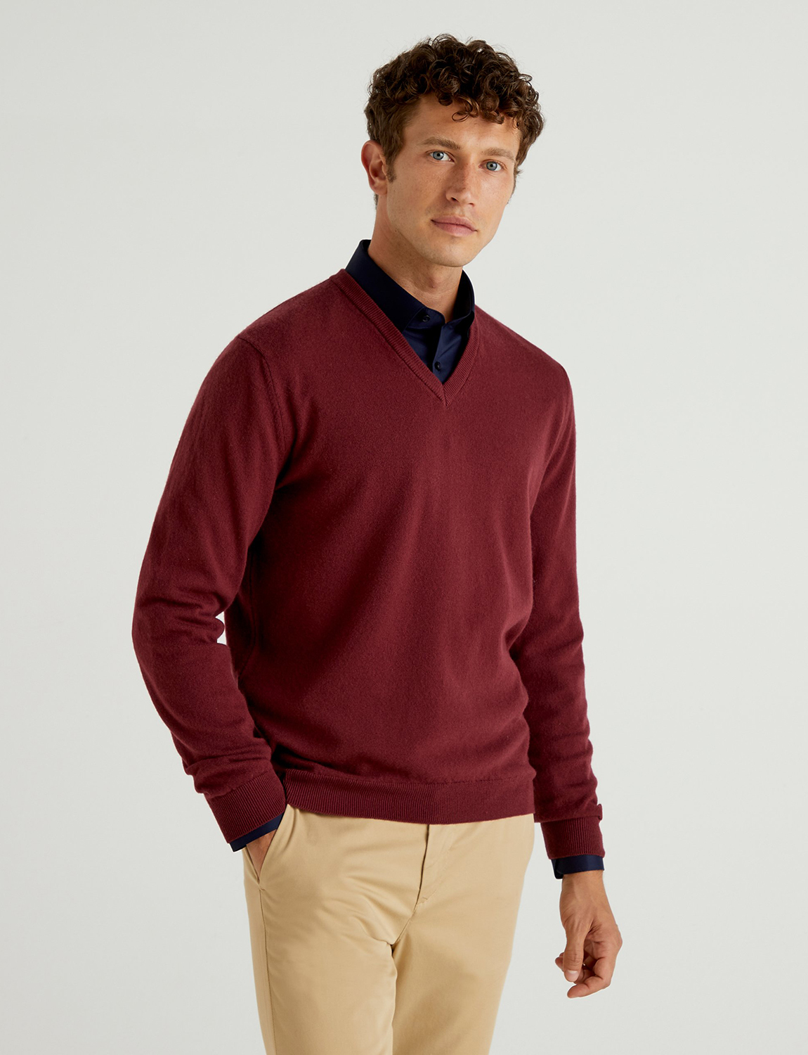 Пуловер мужской United Colors of Benetton 21A_1002U4407 красный S