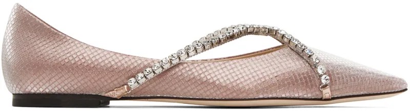 Розовый - Балетки Genevi Jimmy Choo