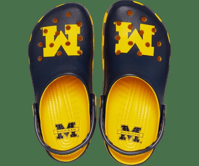 Классические сабо University of Michigan Crocs женские, цвет Sunflower