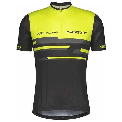 Джемпер SCOTT RC Team 20 короткий рукав black/sulphur yellow M