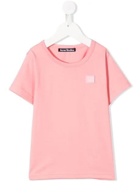 Acne Studios Kids футболка с нашивкой-логотипом