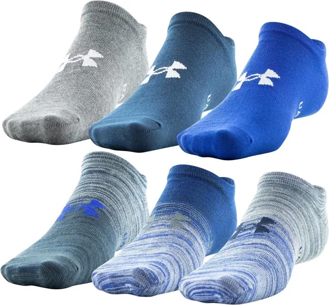 Носки Essential Lite, 6 пар Under Armour, цвет Royal/Assorted