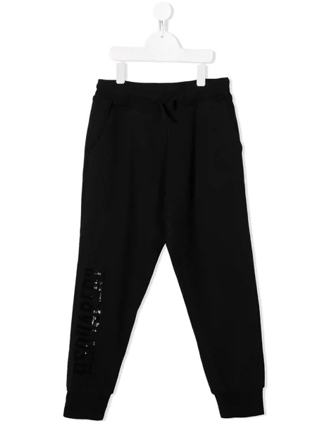 Dsquared2 Kids спортивные брюки с пайетками